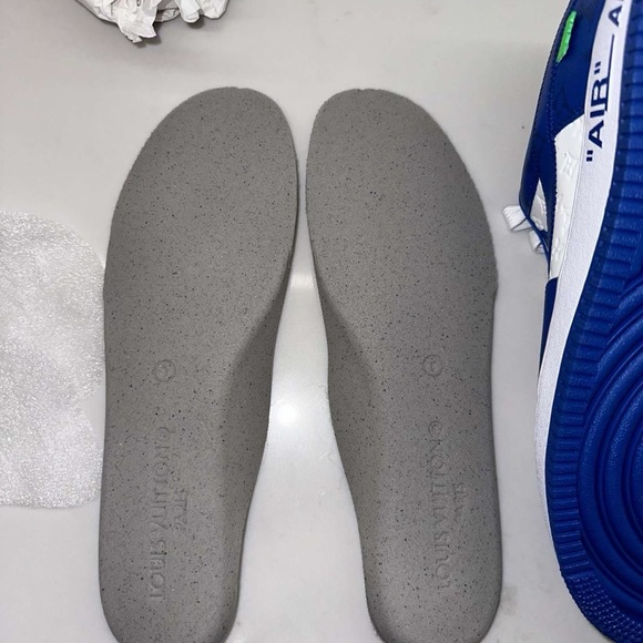 Nike x Louis Vuitton x Virgil Abloh Air Force 1’s AF1s LV Blue/White - Picture 4 of 12